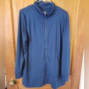 Hyba Long Fit Zip Up Sweater, XL